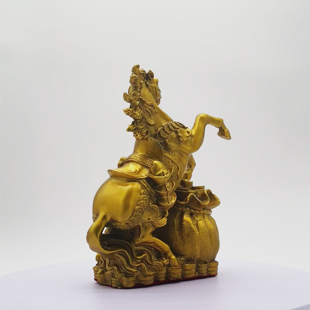 Galloping Glory Brass Stallion Victory Horse 26cm