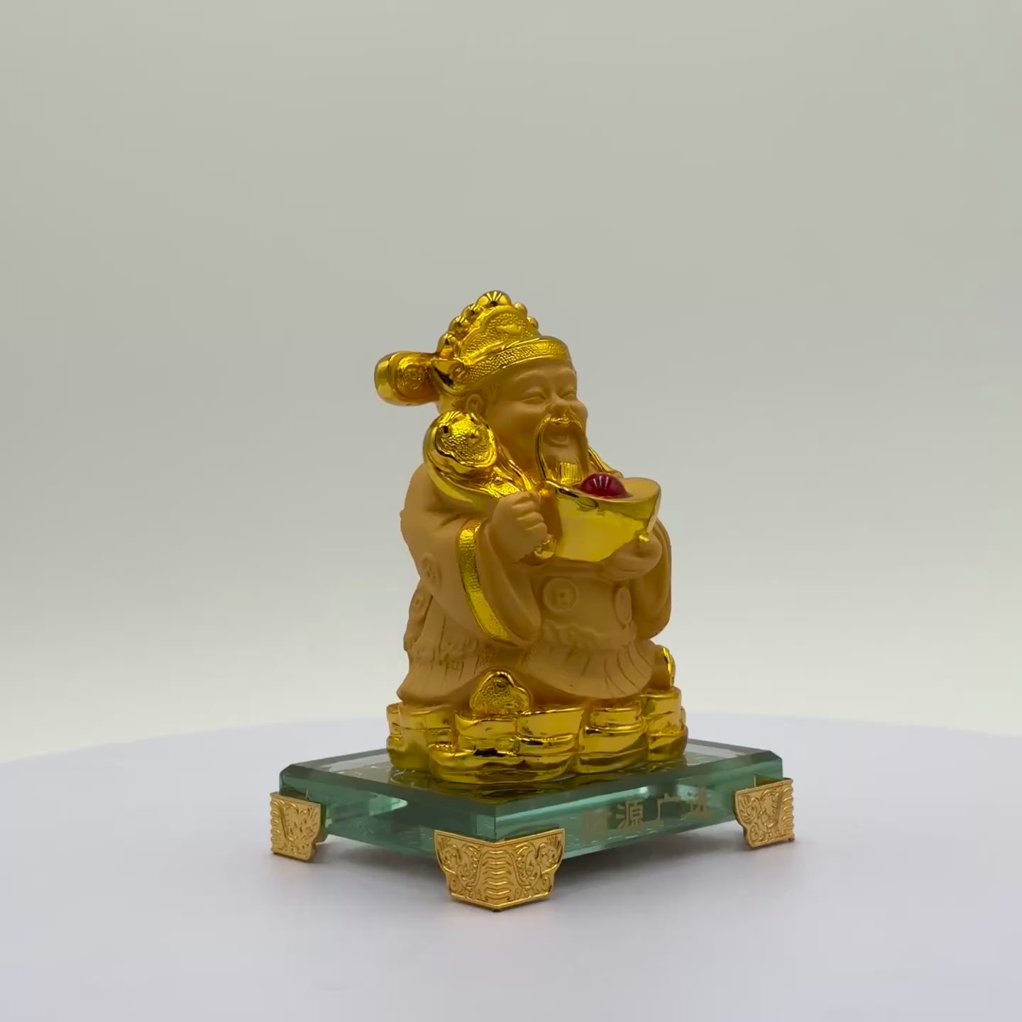 Mini God of Wealth for Rich Blessings 14cm