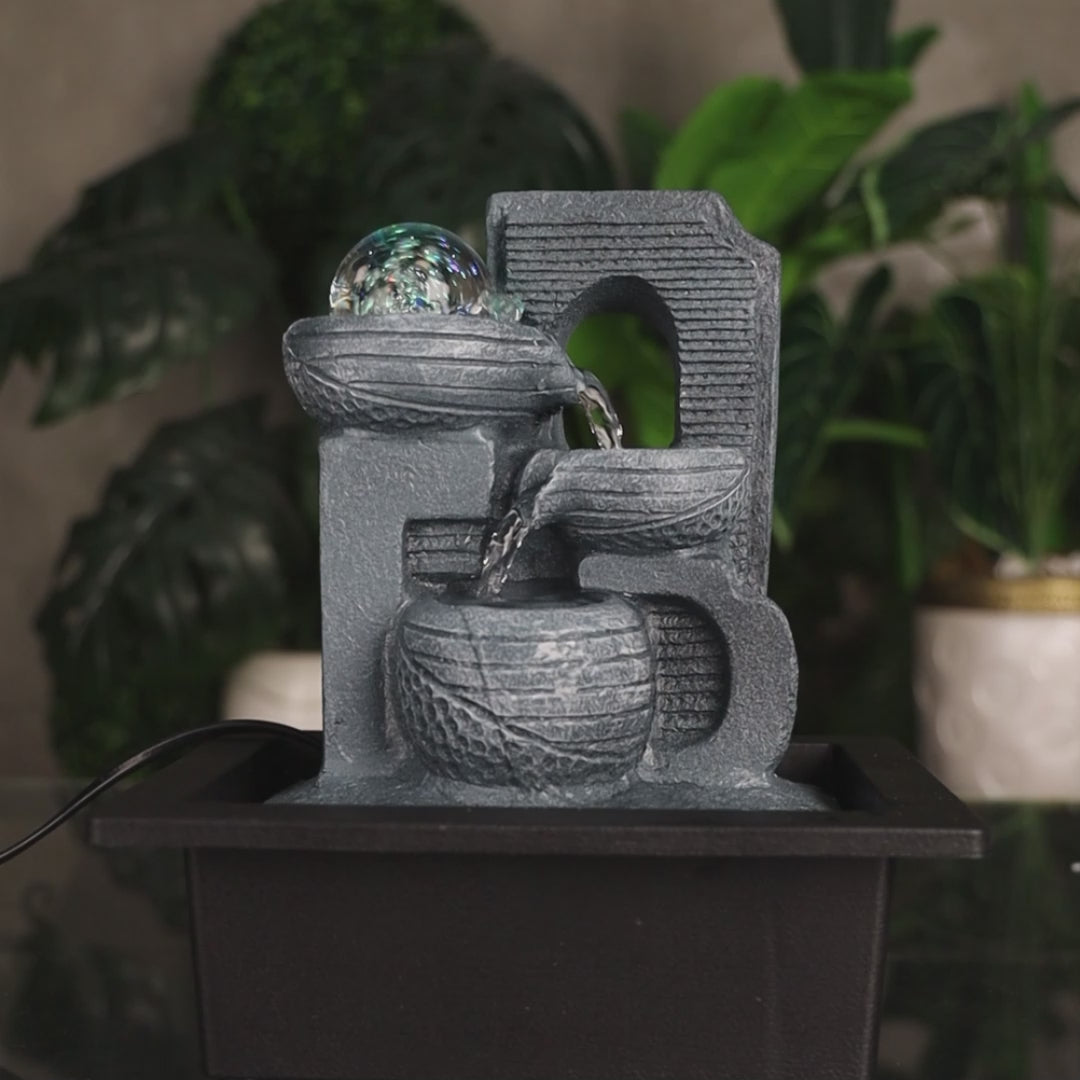 Lunar Harmony Water Fountain 27cm