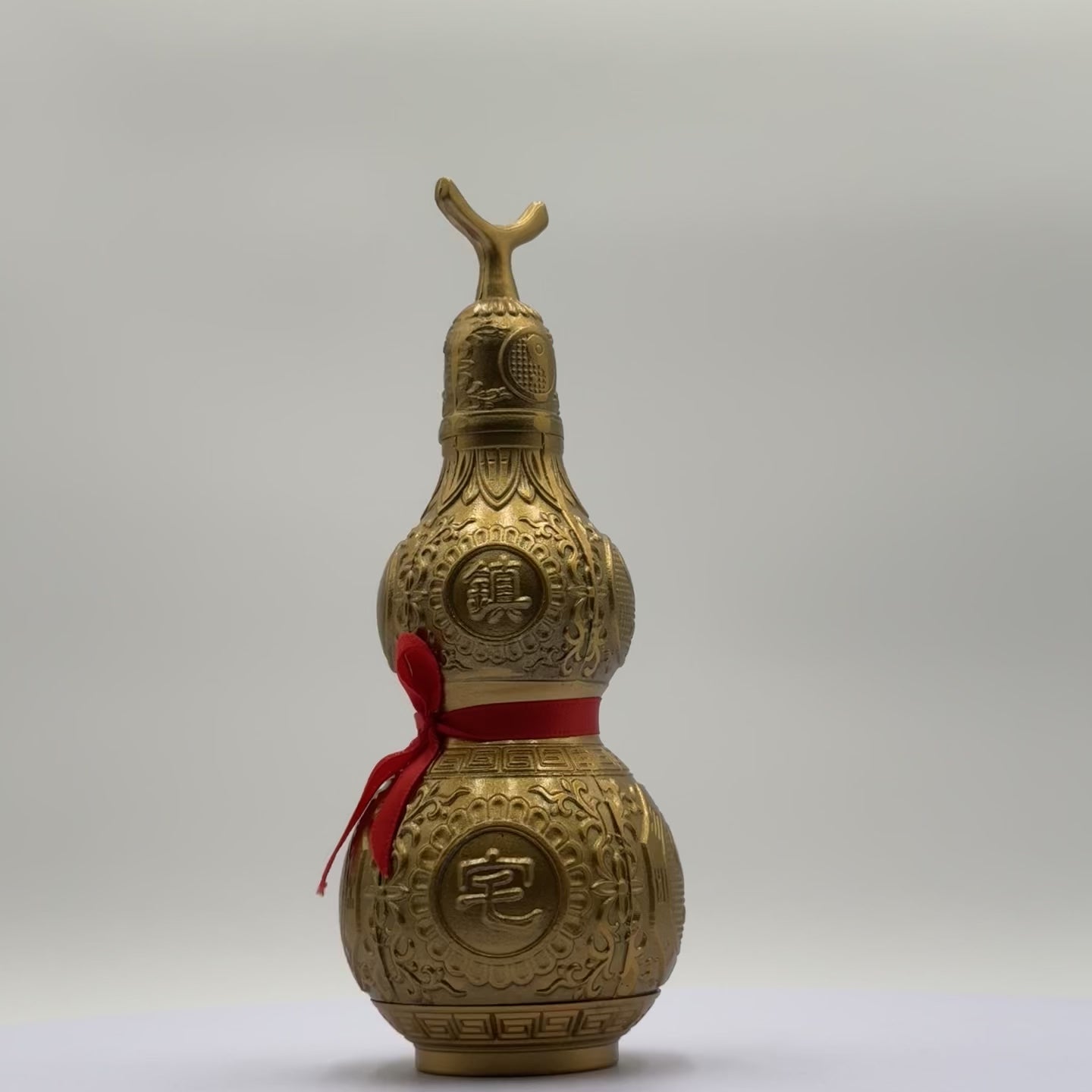 Brass Wu Lou of Good Health 13cm