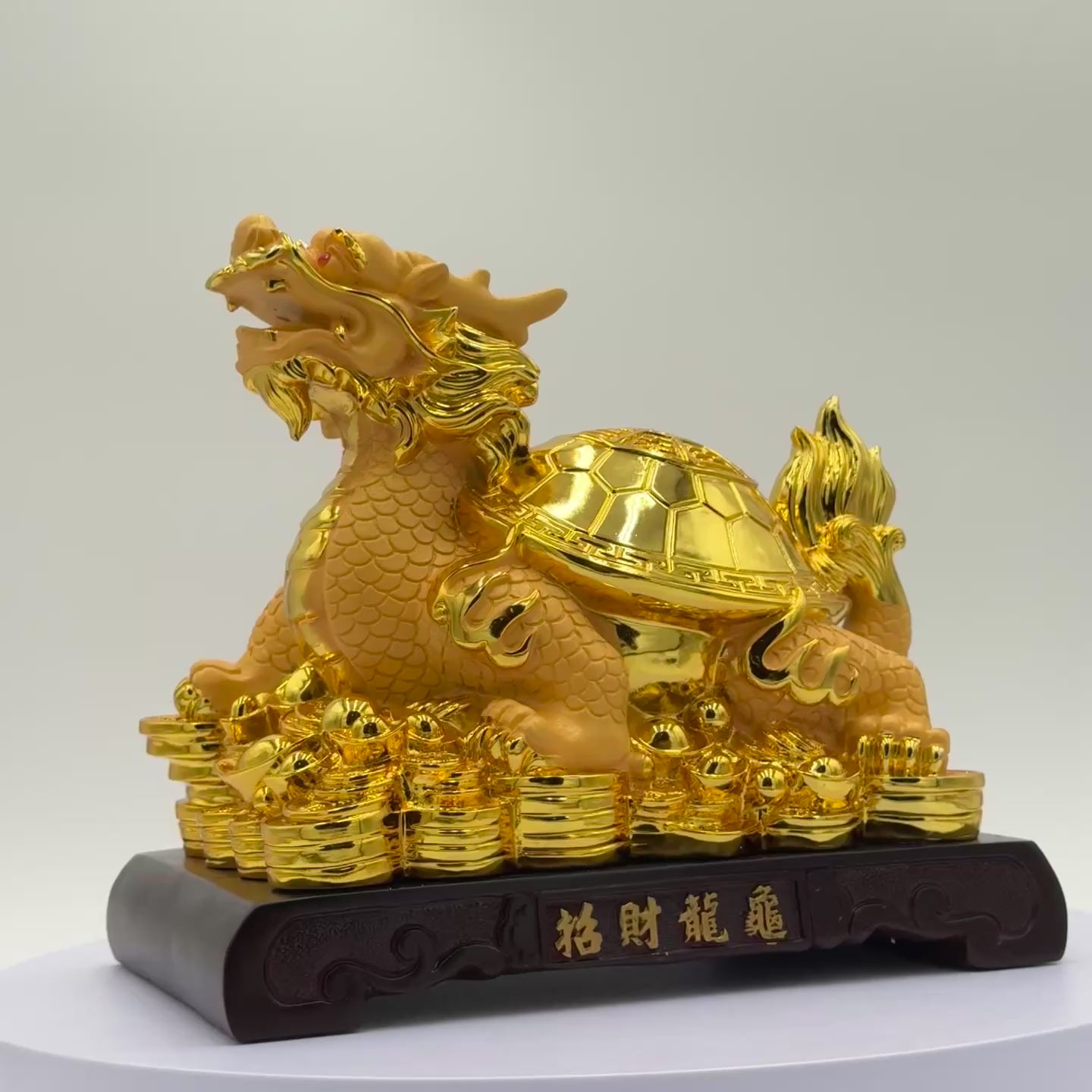 Golden Shell of Protection Dragon Turtle 28cm