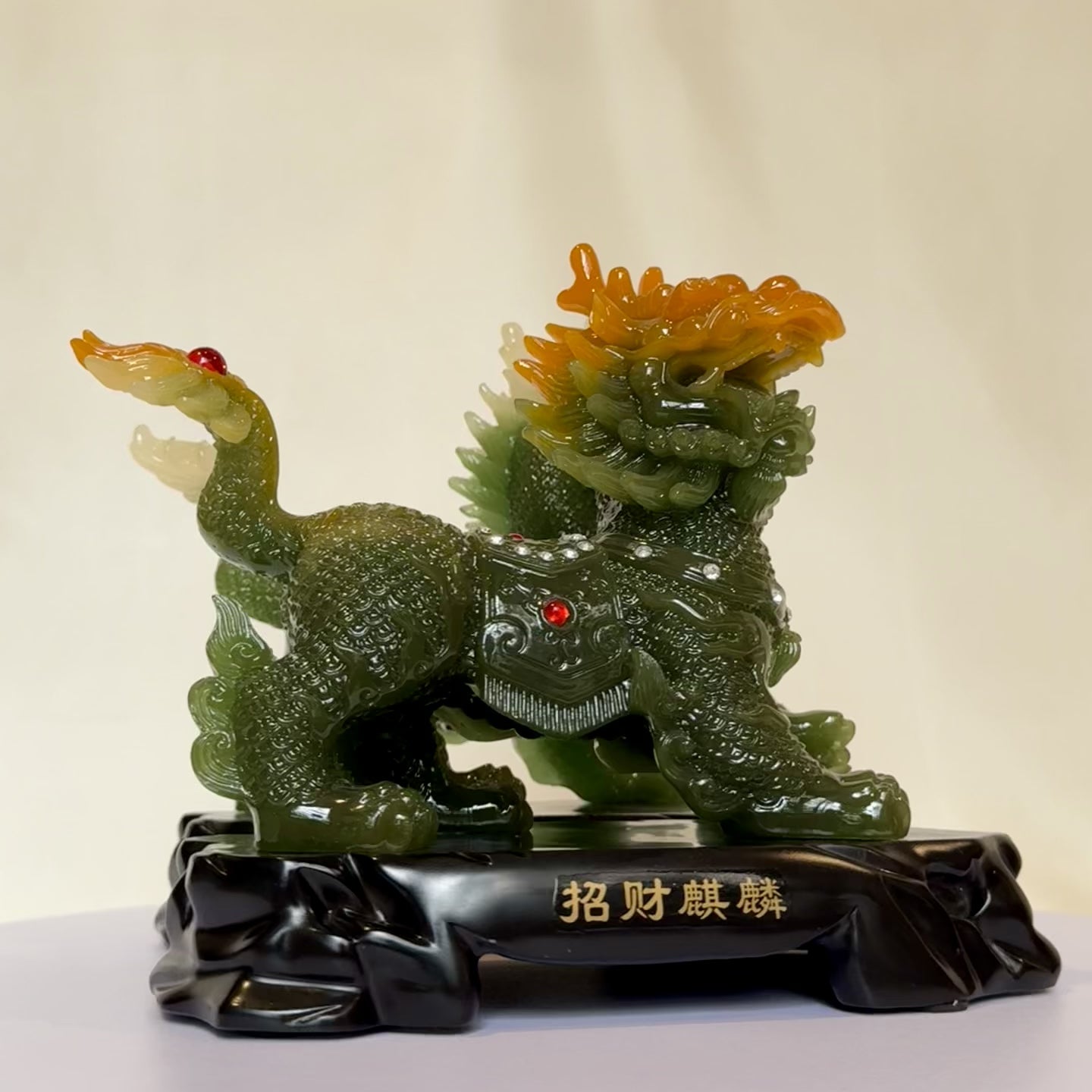 Mighty Qilin Pair for Protection & Peace 20cm