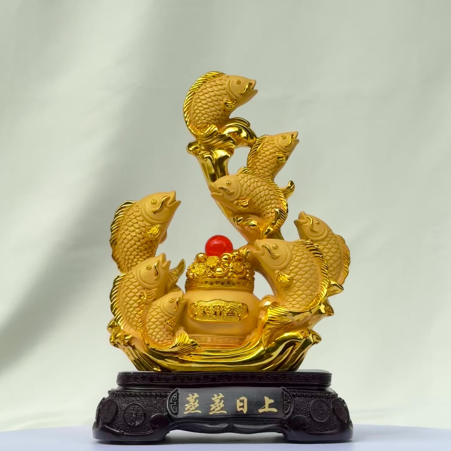 Rising Family of Arowanas for Lasting Wealth 24cm