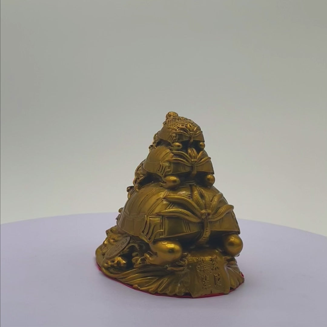 Three Generations of Success Dragon Turtle 15cm