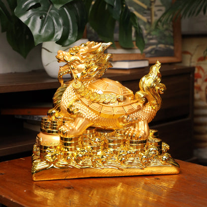 Successful Forever Golden Dragon Turtle 32cm