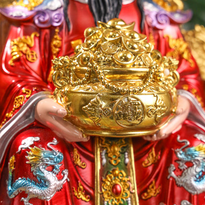 Ruby &amp; Gold God of Wealth Cai Shen 31cm