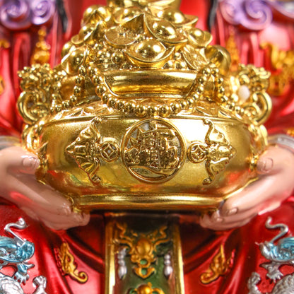 Ruby &amp; Gold God of Wealth Cai Shen 31cm