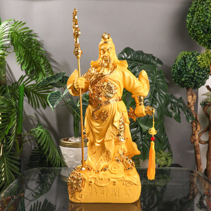 Golden Guan Gong of Power &amp; Wealth 50cm