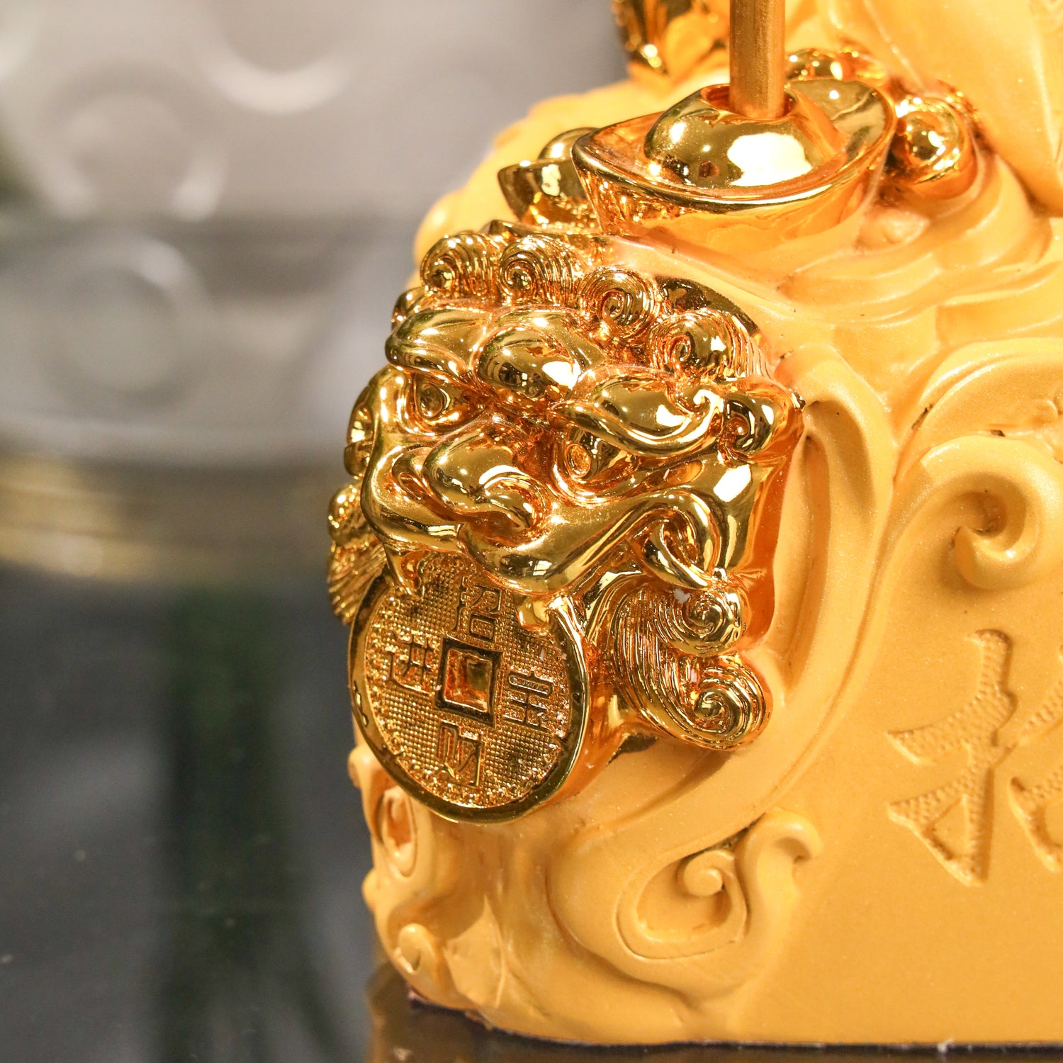 Golden Guan Gong of Power &amp; Wealth 50cm