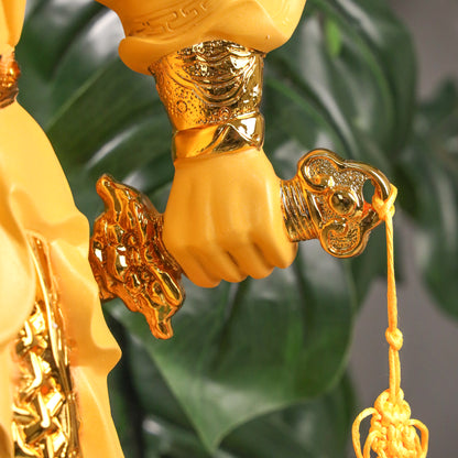 Golden Guan Gong of Power &amp; Wealth 50cm