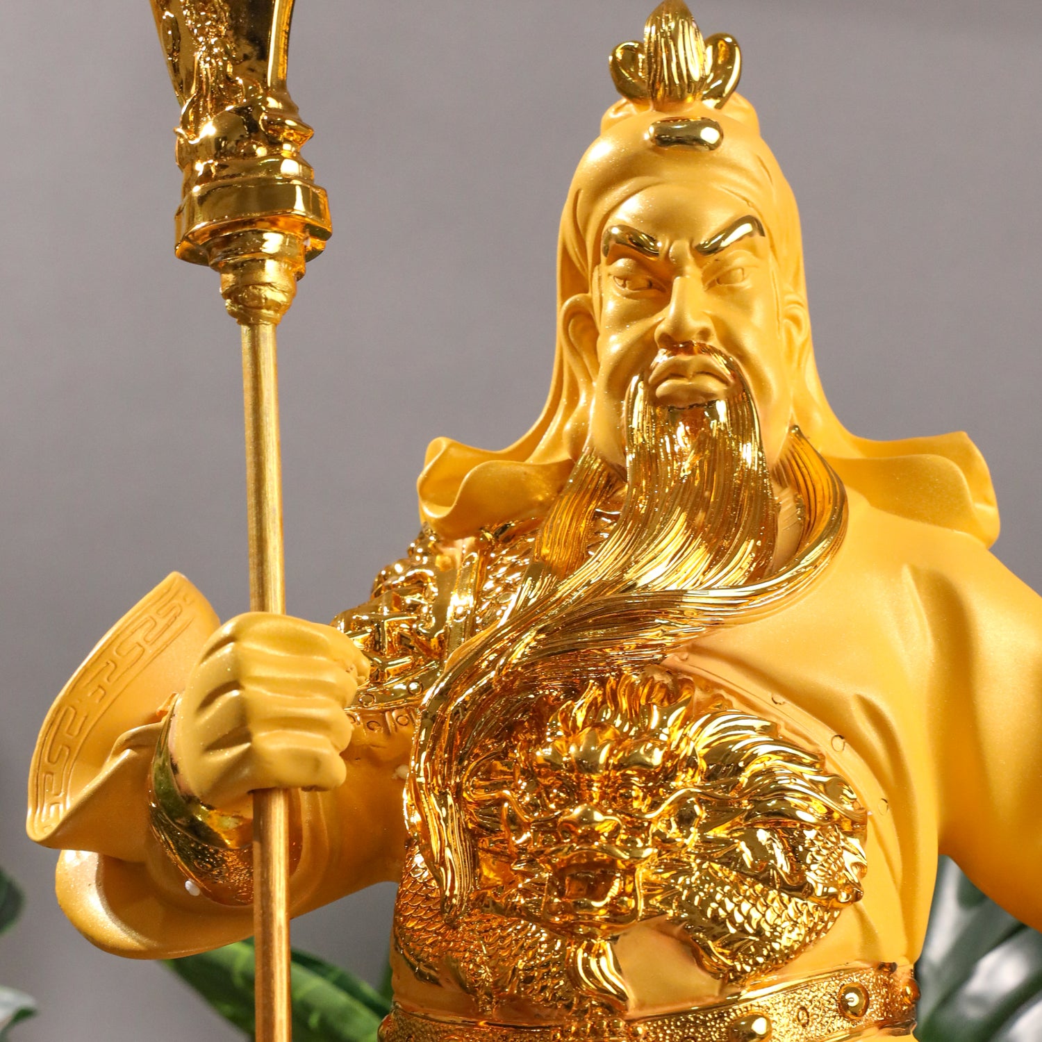 Golden Guan Gong of Power &amp; Wealth 50cm