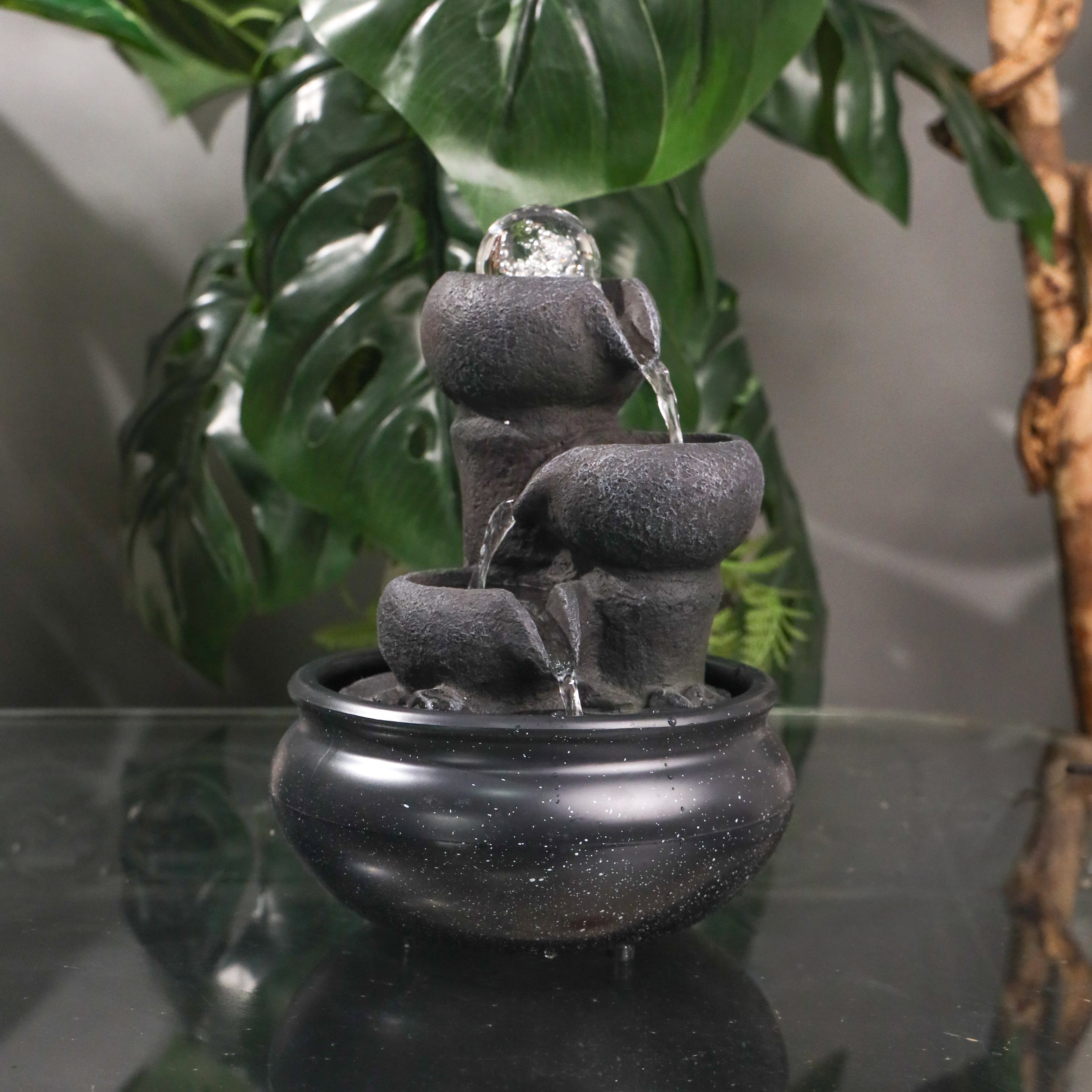 Little Pots of Fortune Fountain 23cm
