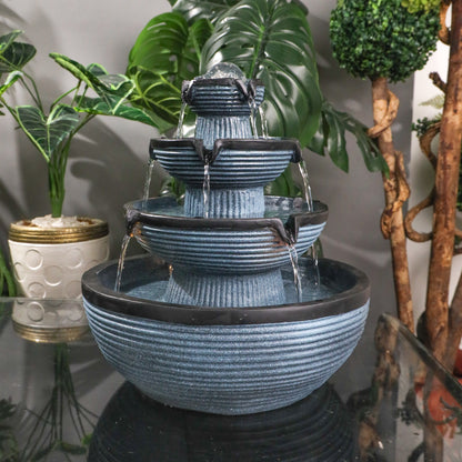 Four Tiers of Wealth Flowing Fountain 40cm
