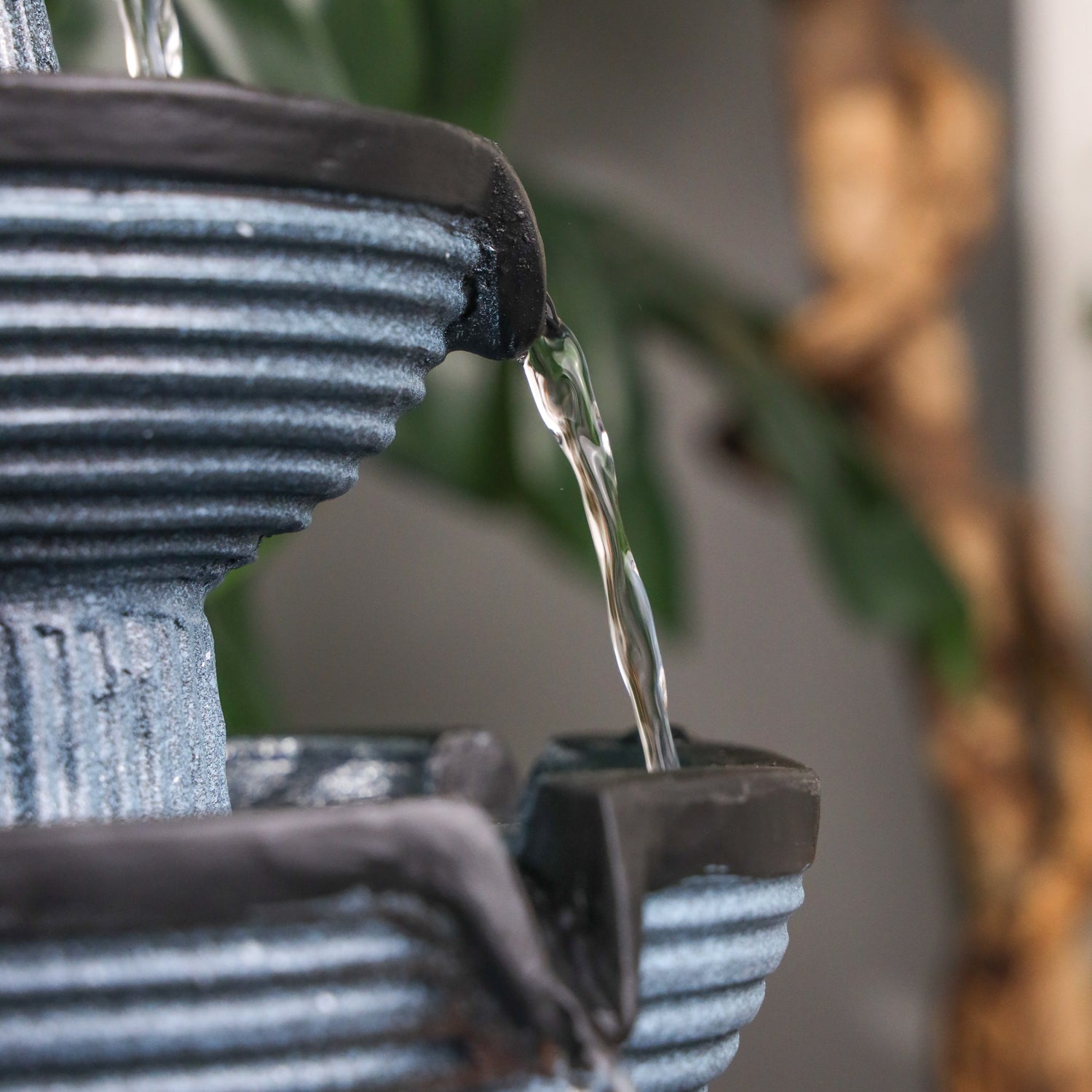 Four Tiers of Wealth Flowing Fountain 40cm