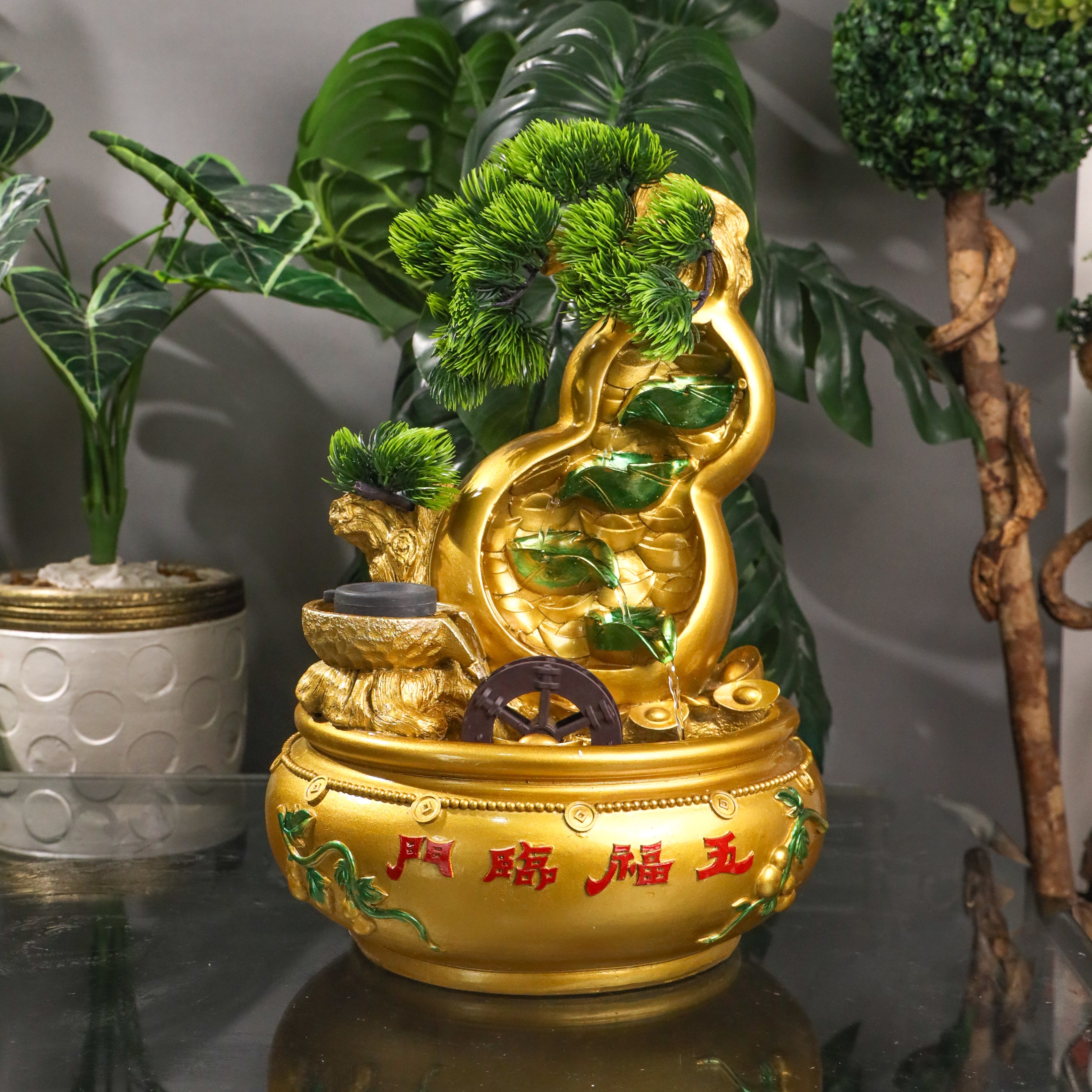 Spring of Great Health Wu Lou Fountain 44cm