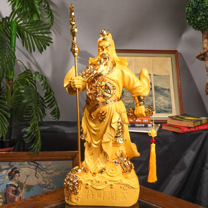 Golden Guan Gong of Power &amp; Wealth 50cm