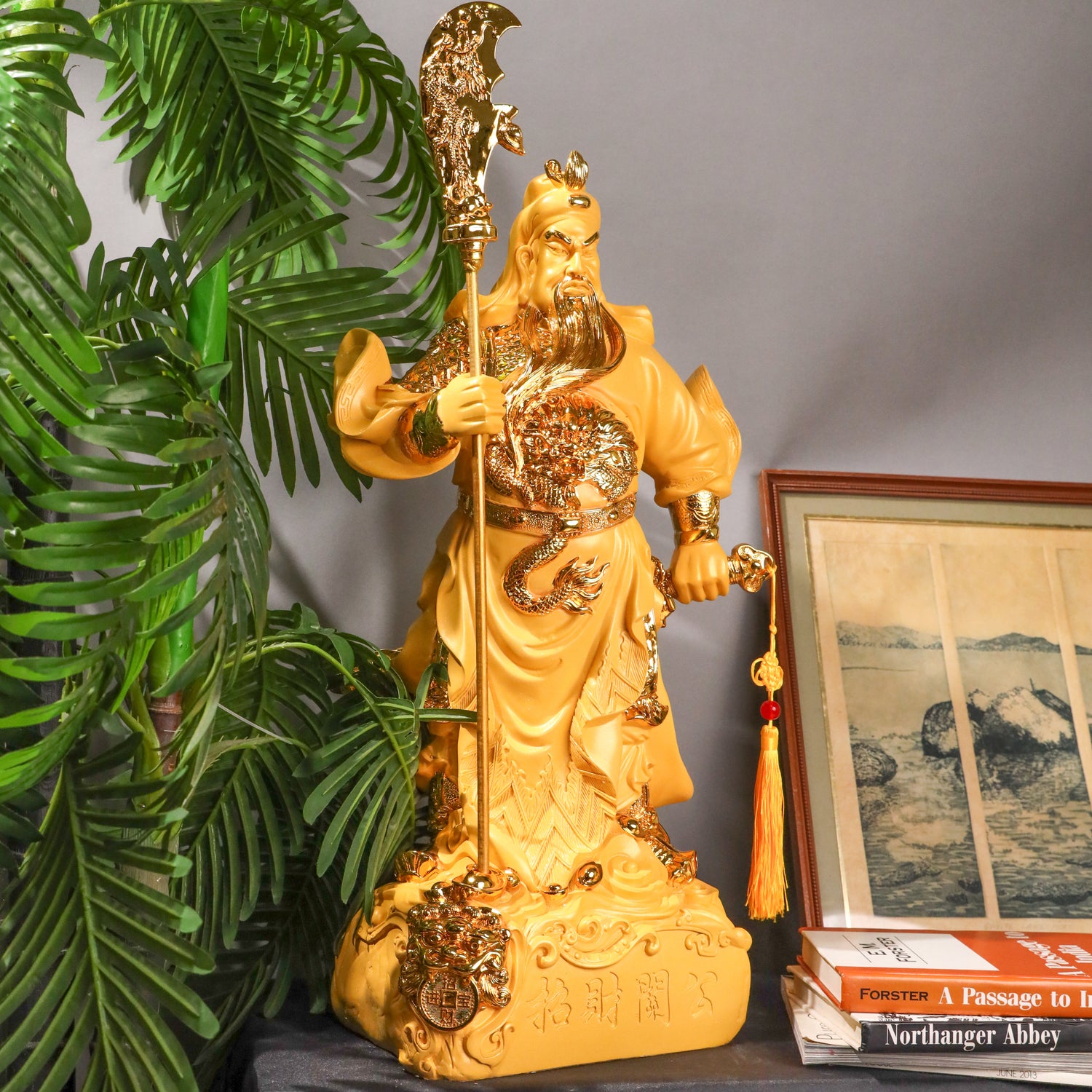 Golden Guan Gong of Power &amp; Wealth 50cm