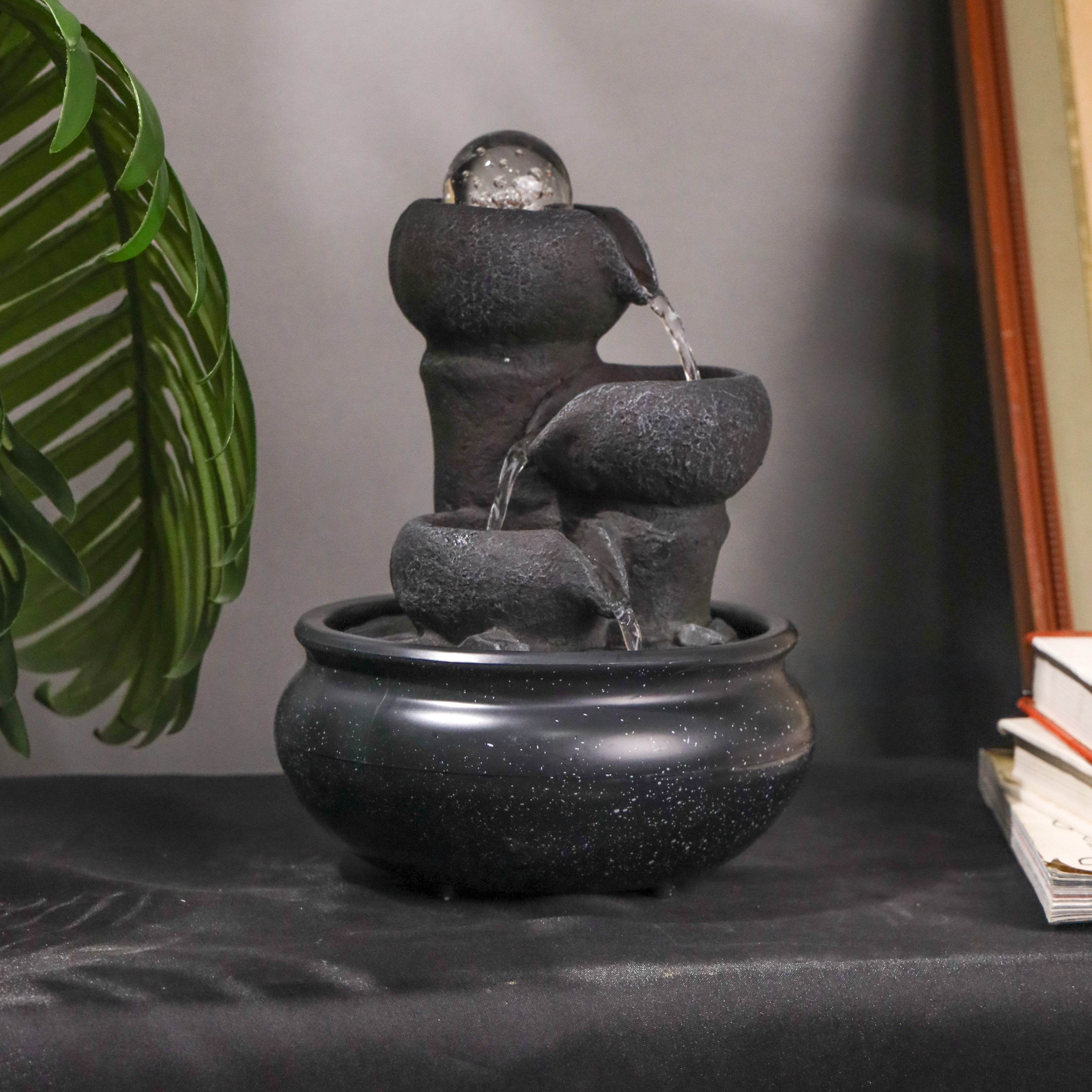 Little Pots of Fortune Fountain 23cm