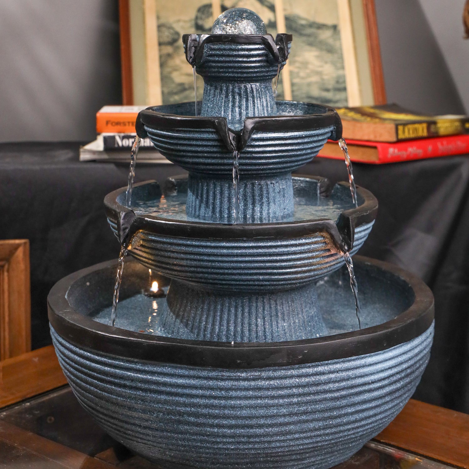 Four Tiers of Wealth Flowing Fountain 40cm