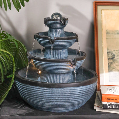 Four Tiers of Wealth Flowing Fountain 40cm