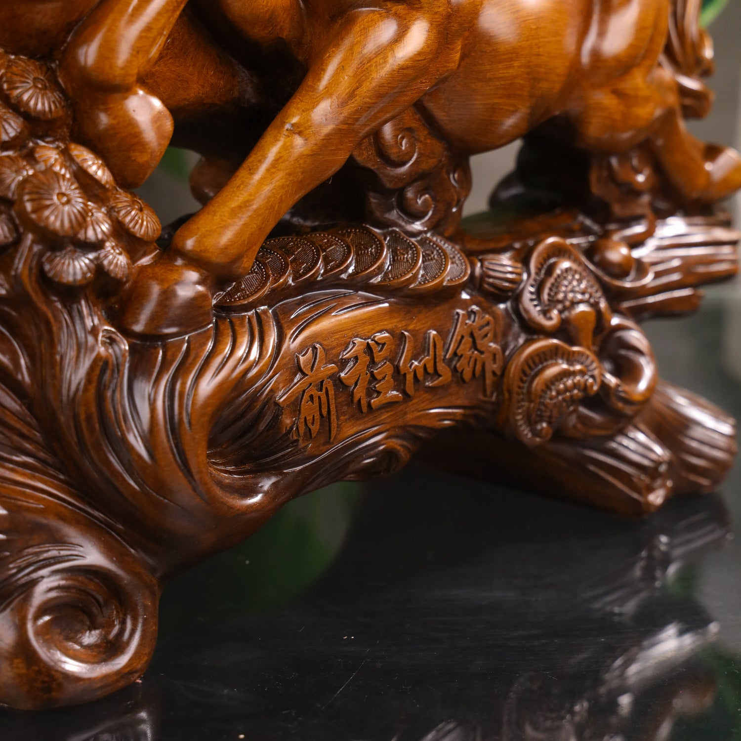 Dynamic Twin Horses of Speed and Success 46cm