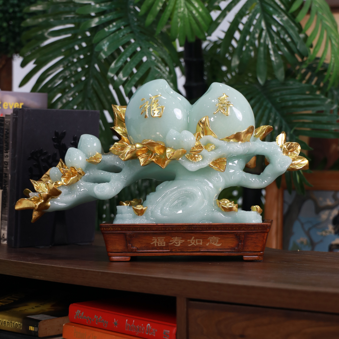 Jade Orchard of Eternal Life Peach Tree 43cm