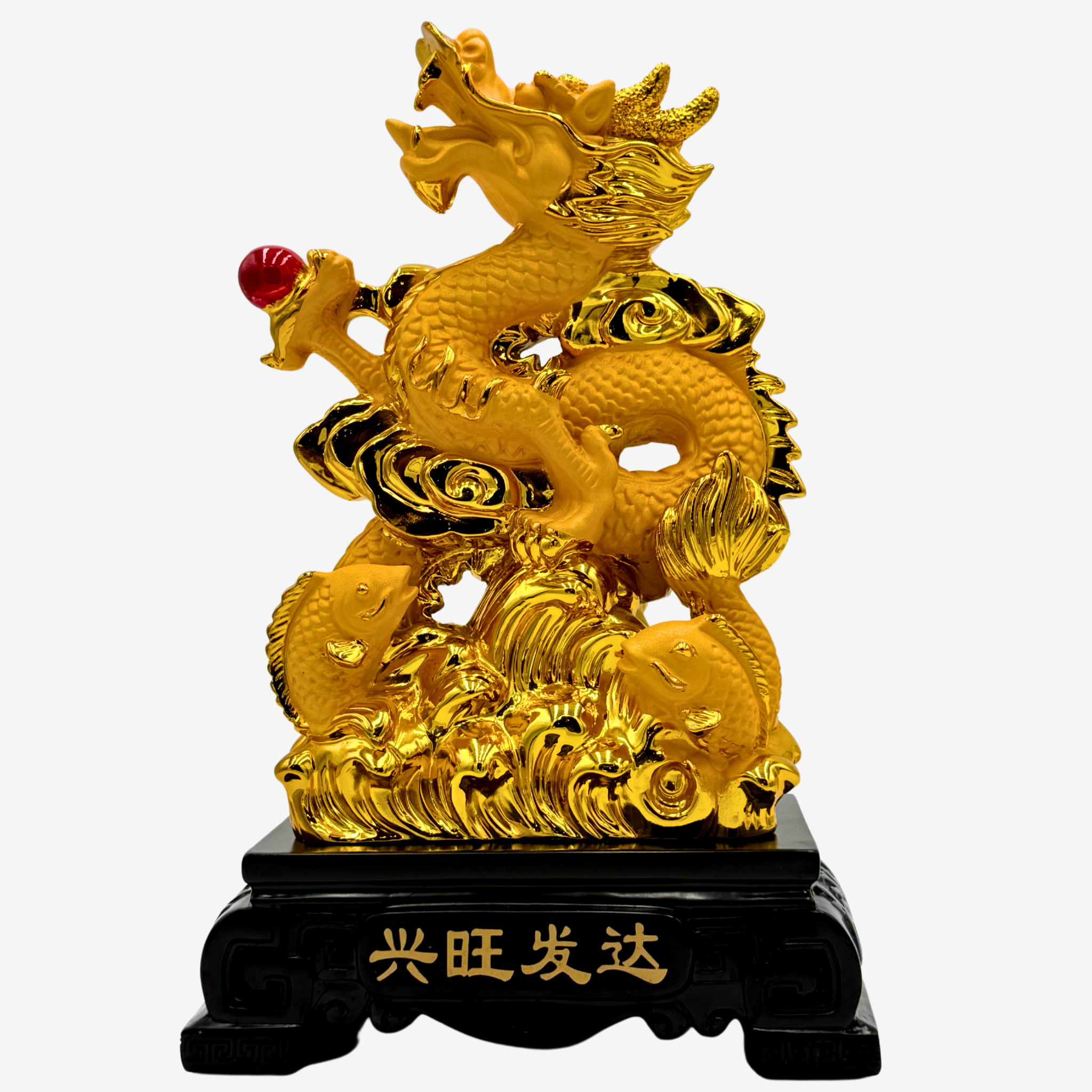 Ascending Dragon of the Shining Sun 33cm Default Title - Feng Shui Charms - Royal Dragon Decor Philippines