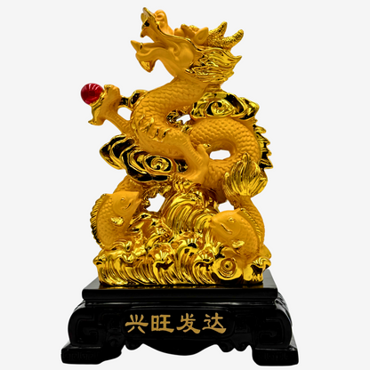 Ascending Dragon of the Shining Sun 33cm Default Title - Feng Shui Charms - Royal Dragon Decor Philippines