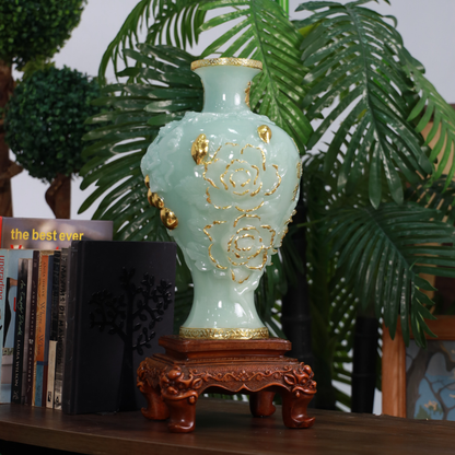Blessed with Grace Curved Wealth Vase 45cm