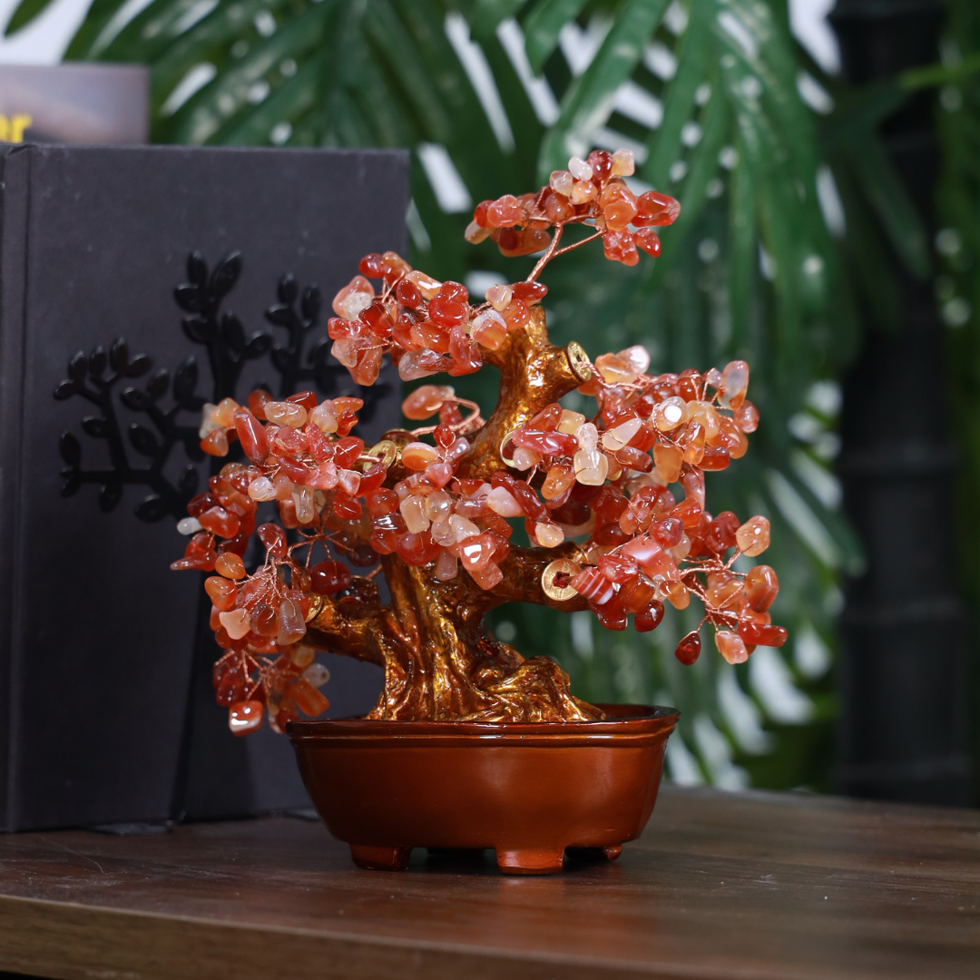 Red Agate Crystal Tree for Strength &amp; Vitality 25cm