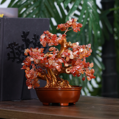 Red Agate Crystal Tree for Strength &amp; Vitality 25cm