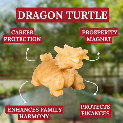 Little Topaz Guardian of Success Dragon Turtle 11cm