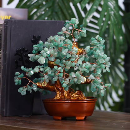 Aventurine Crystal Tree for Wisdom &amp; Growth 25cm