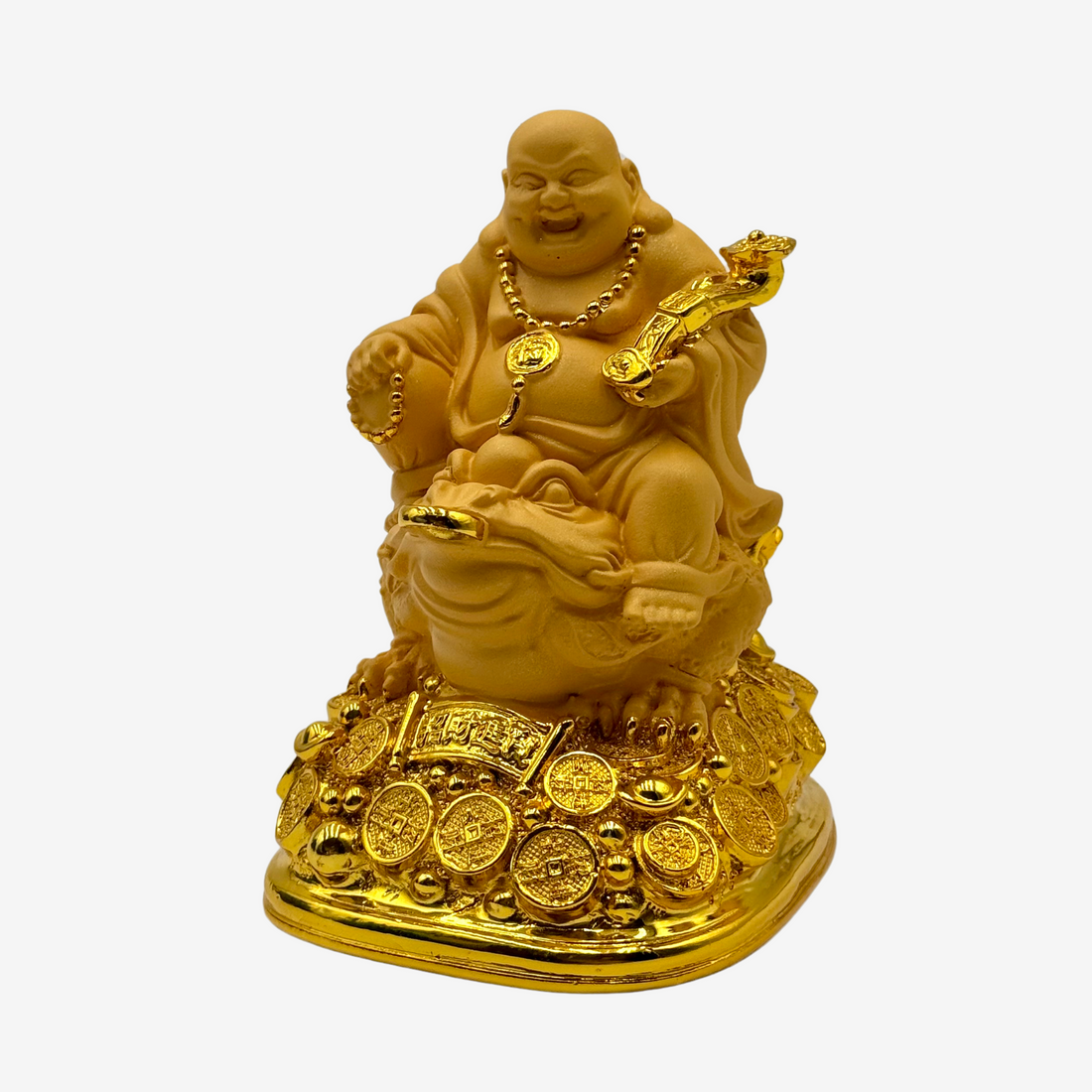 Ride to Riches Buddha on Money Frog 13cm