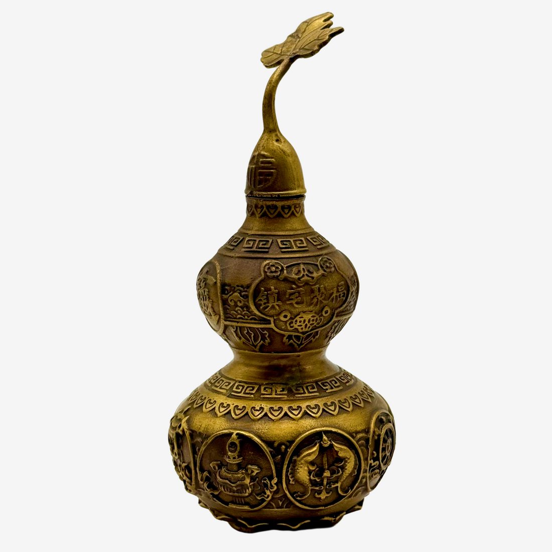 Brass Wu Lou for Strong Health Protection 21cm Default Title - Feng Shui Charms - Royal Dragon Decor Philippines