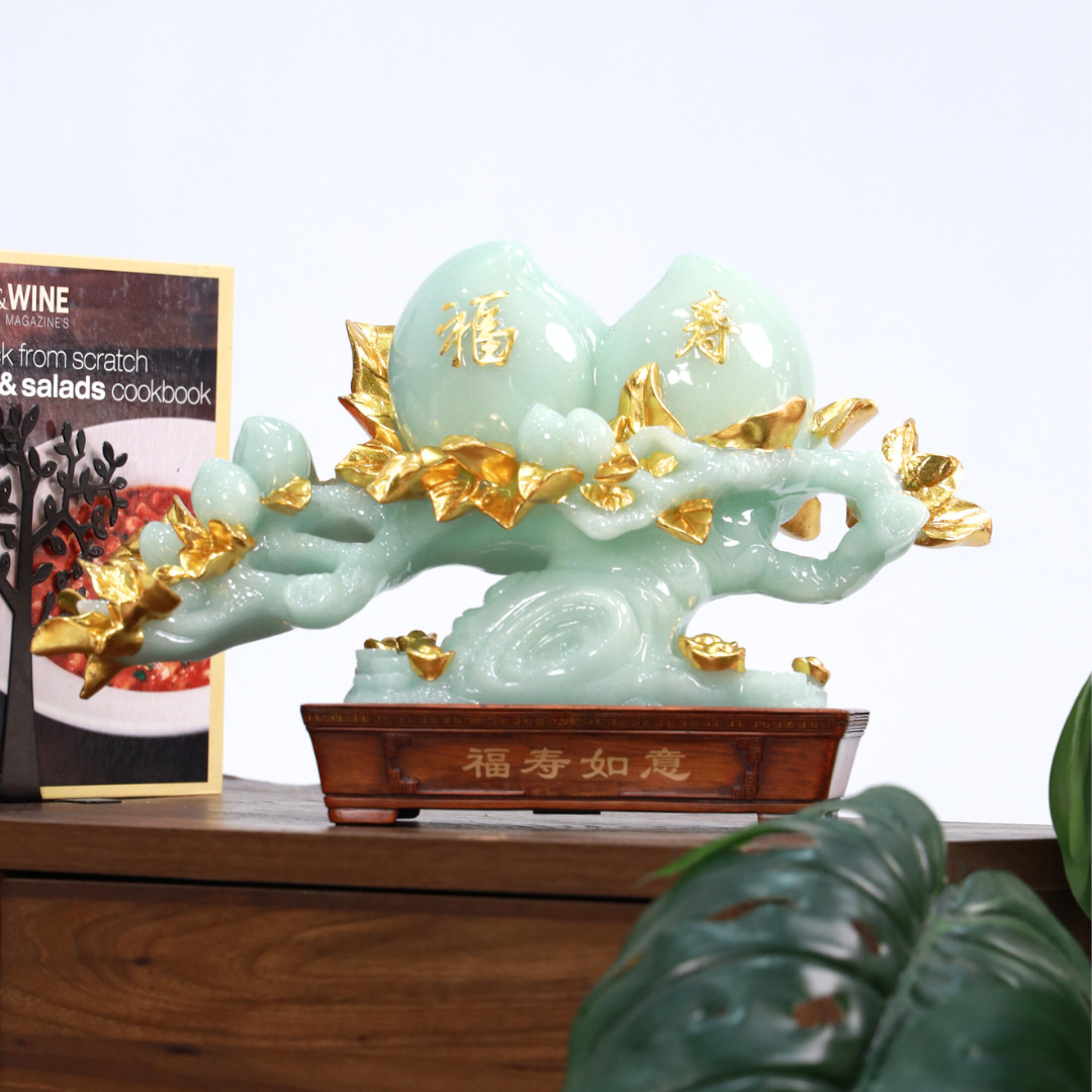 Jade Orchard of Eternal Life Peach Tree 43cm