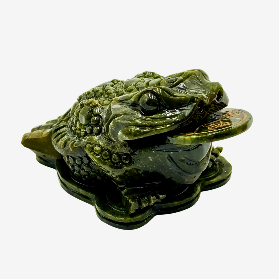 Emerald Jade Money Frog of Huge Fortune 16cm Default Title - Feng Shui Charms - Royal Dragon Decor Philippines