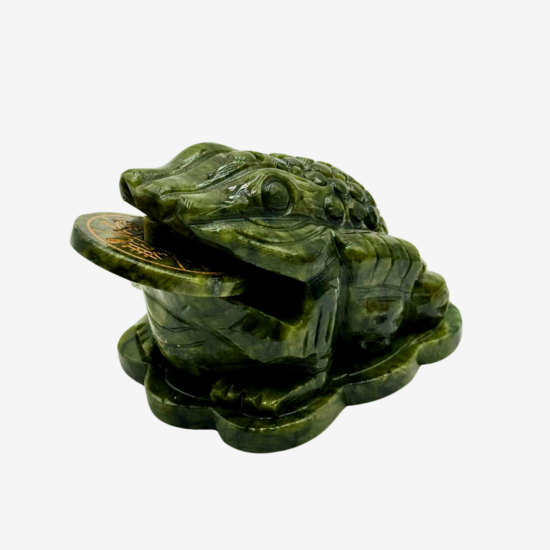 Little Jade Money Frog for Big Gains 11cm Default Title - Feng Shui Charms - Royal Dragon Decor Philippines