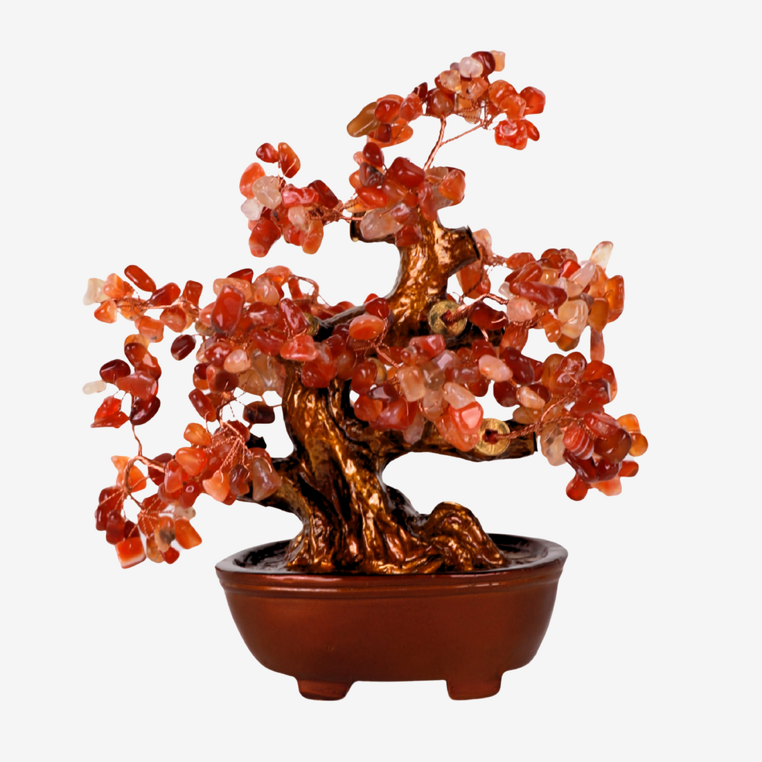 Red Agate Crystal Tree for Strength & Vitality 25cm