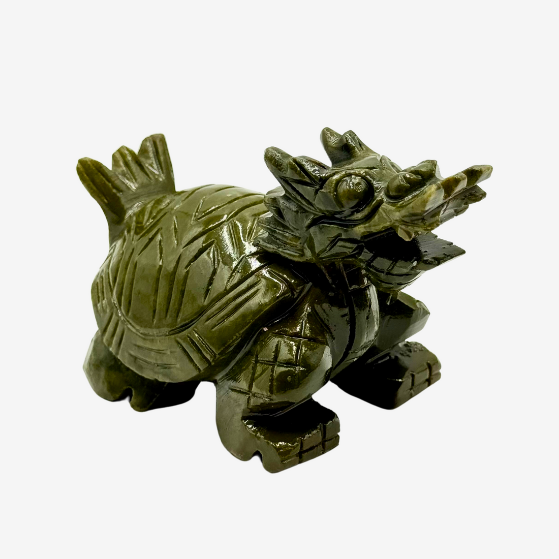 Strong & Sweet Jade Dragon Turtle 12cm Default Title - Feng Shui Charms - Royal Dragon Decor Philippines