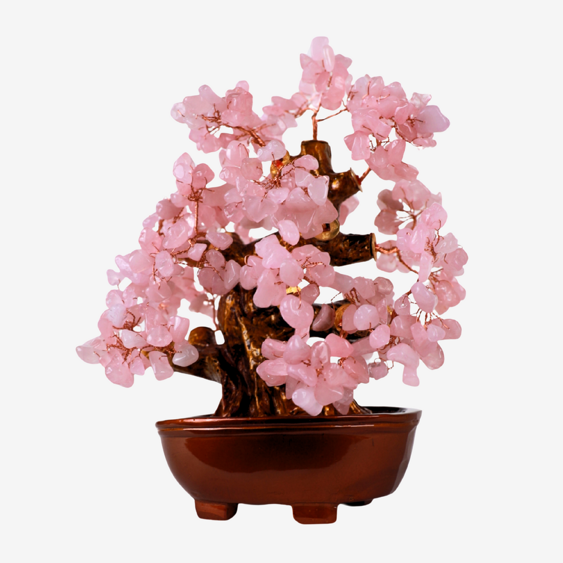 Rose Quartz Crystal Tree for Love &amp; Peace 25cm