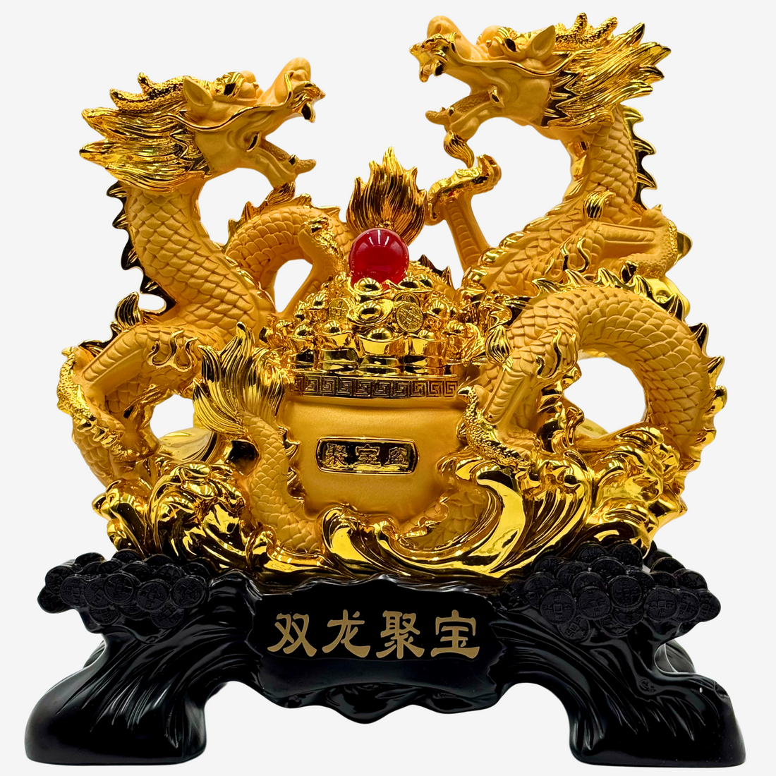 Double Dragon Alliance of Shared Victory 45cm Default Title - Feng Shui Charms - Royal Dragon Decor Philippines