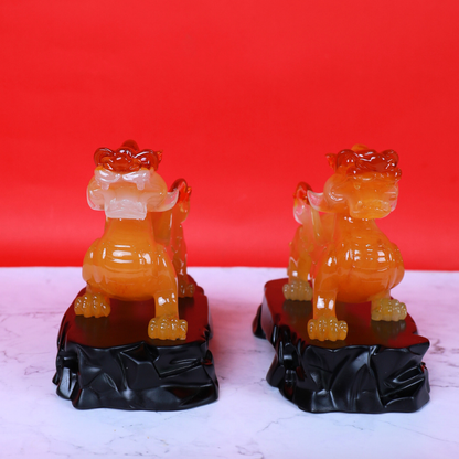 Fireback Guardians of Fortune Pi Yao Pair 27cm