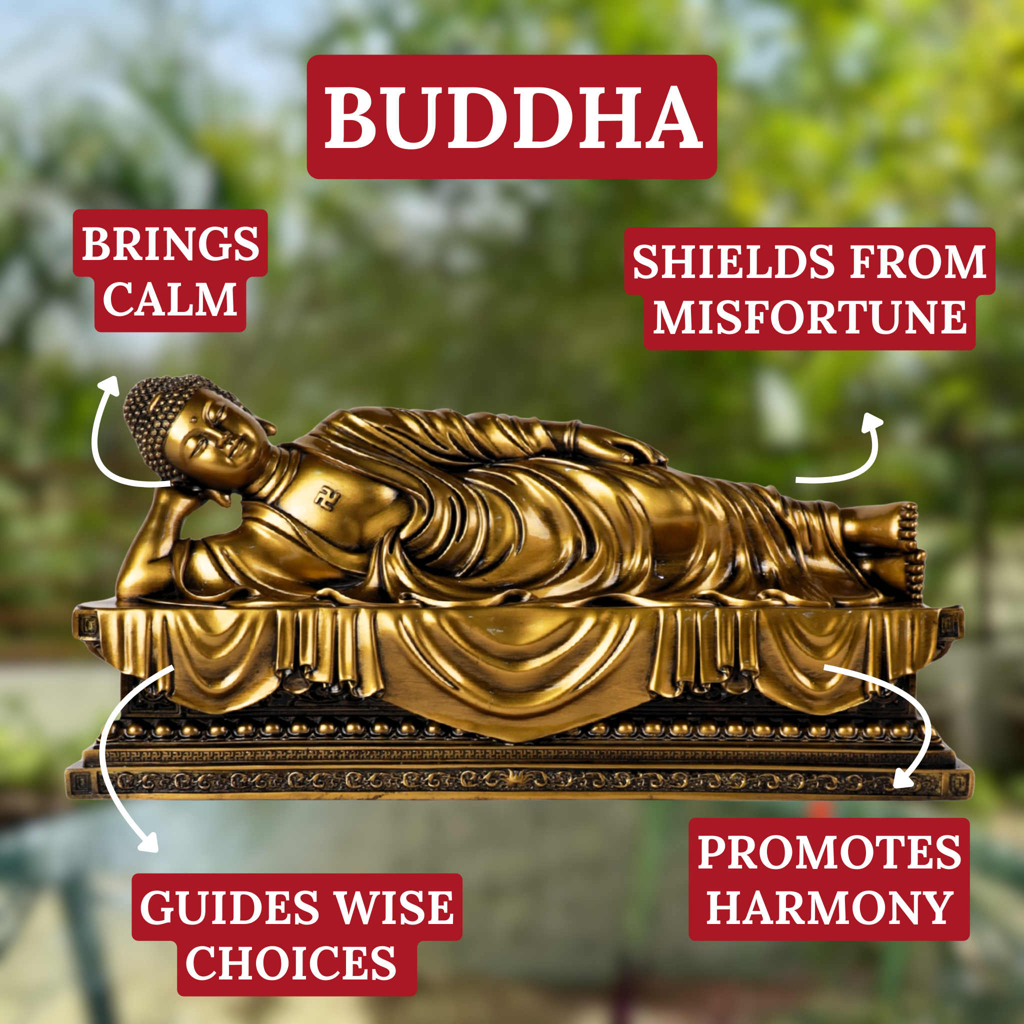 Reclining Buddha of Eternal Wisdom 47cm
