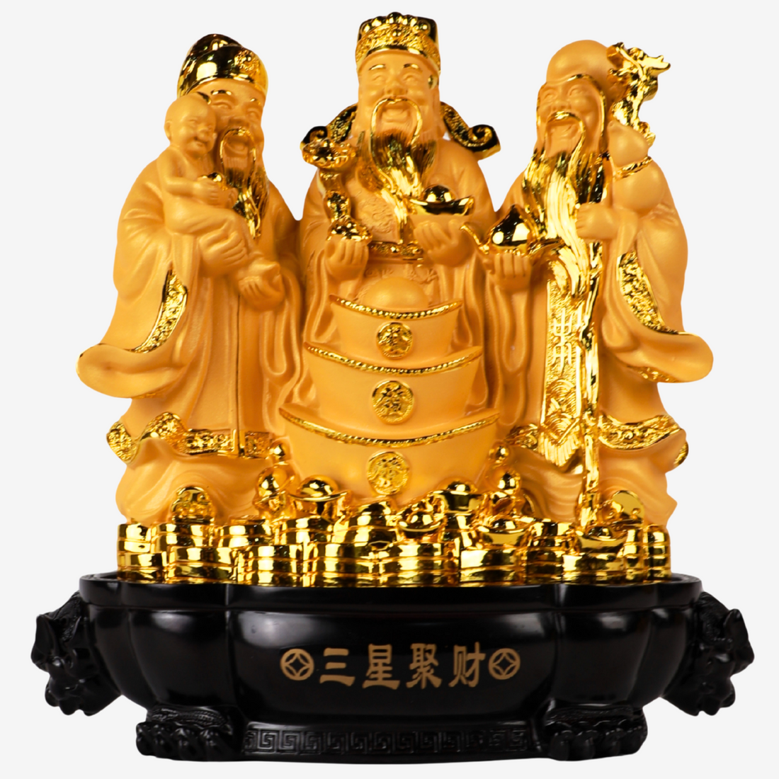 The Three Immortal Kings Fuk Luk Sau 38cm