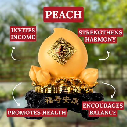 Golden Peach for Long Life 34cm