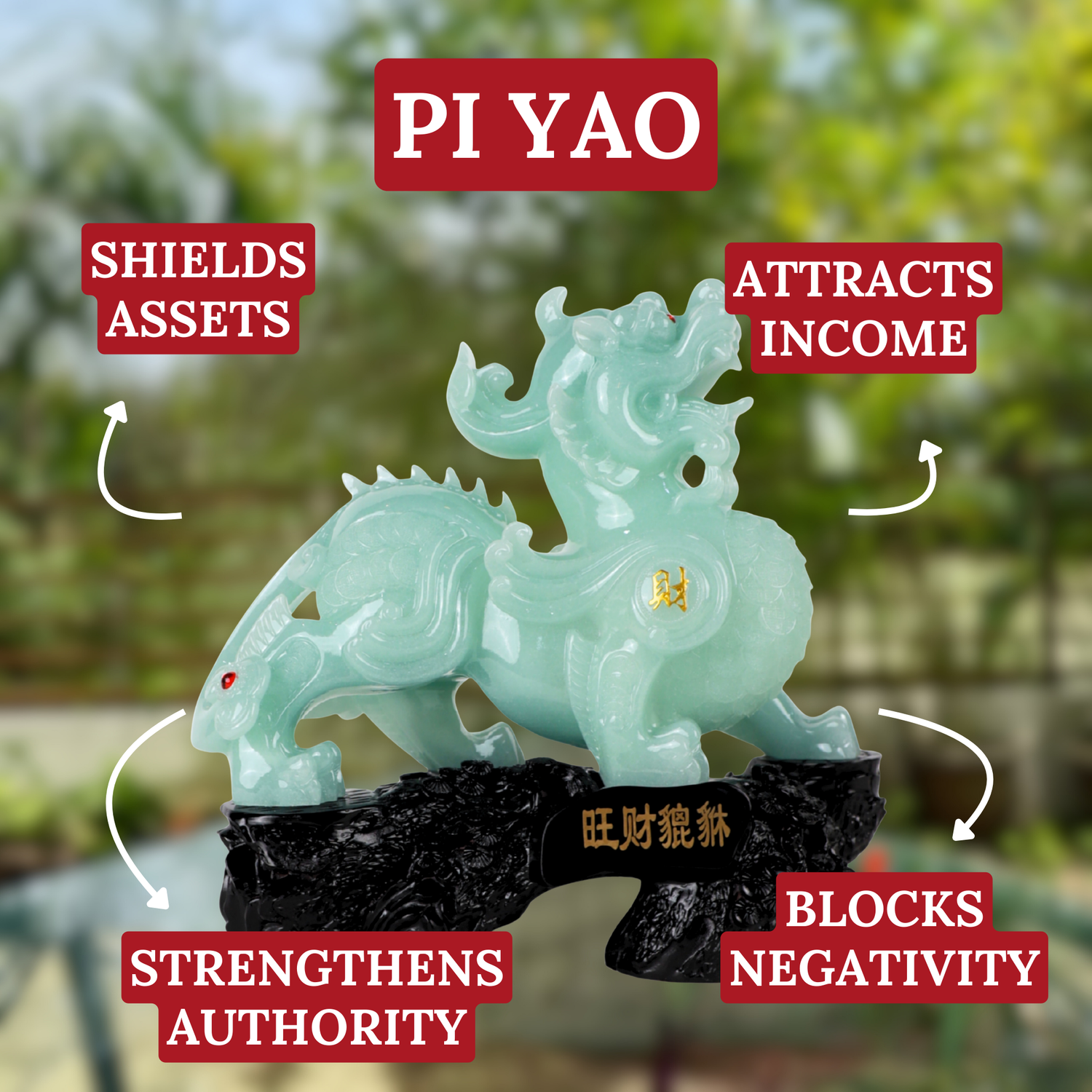 Mighty Imperial Jade Protector Pi Yao 30cm