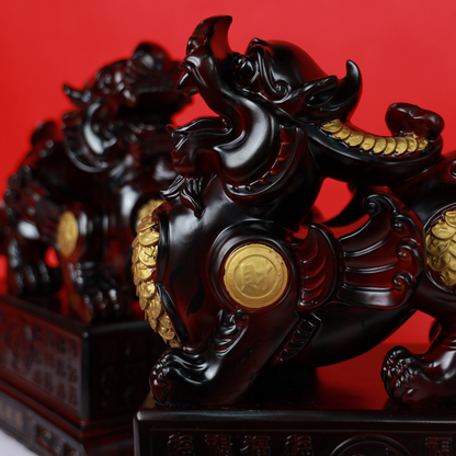 Ancient Guardians of the Throne Pi Yao Pair 27cm
