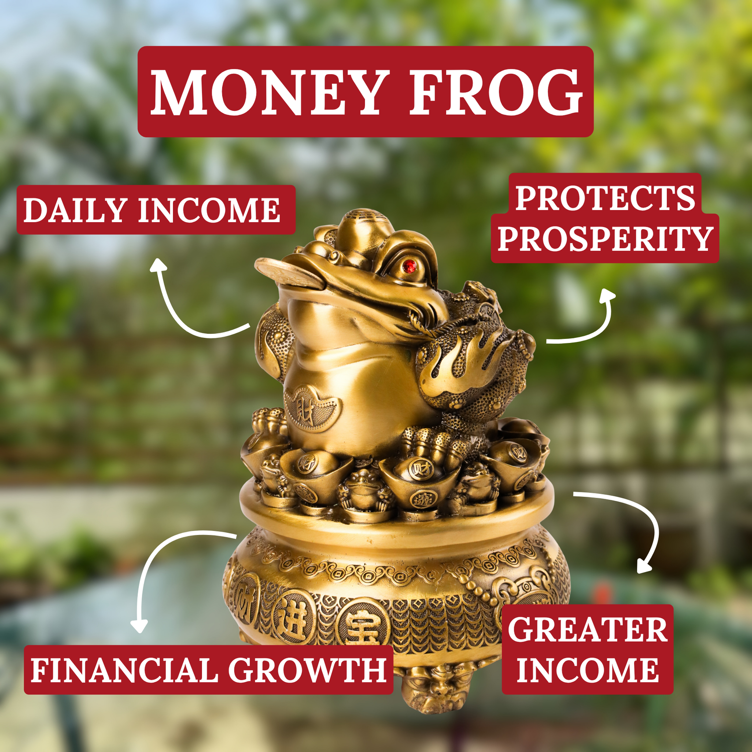 Grand Brass Money Frog of Endless Blessings 24cm