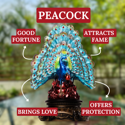 Royal Peacock of Power &amp; Protection 46cm